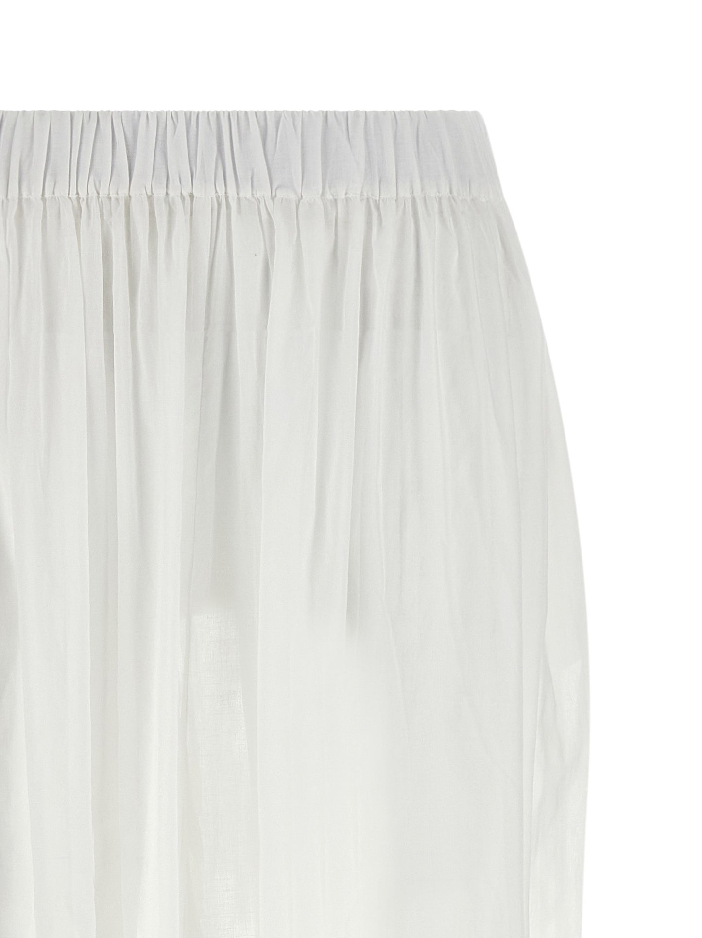The Andamane White Cotton Casual Pants