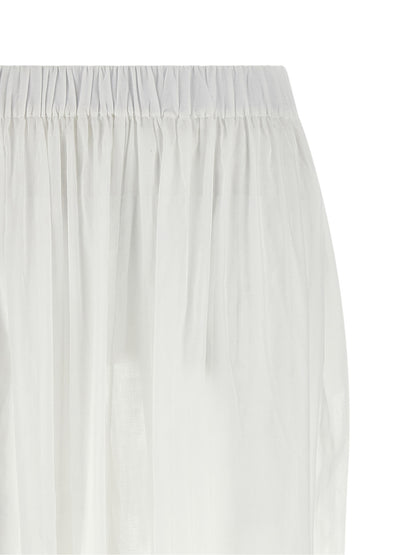 The Andamane White Cotton Casual Pants