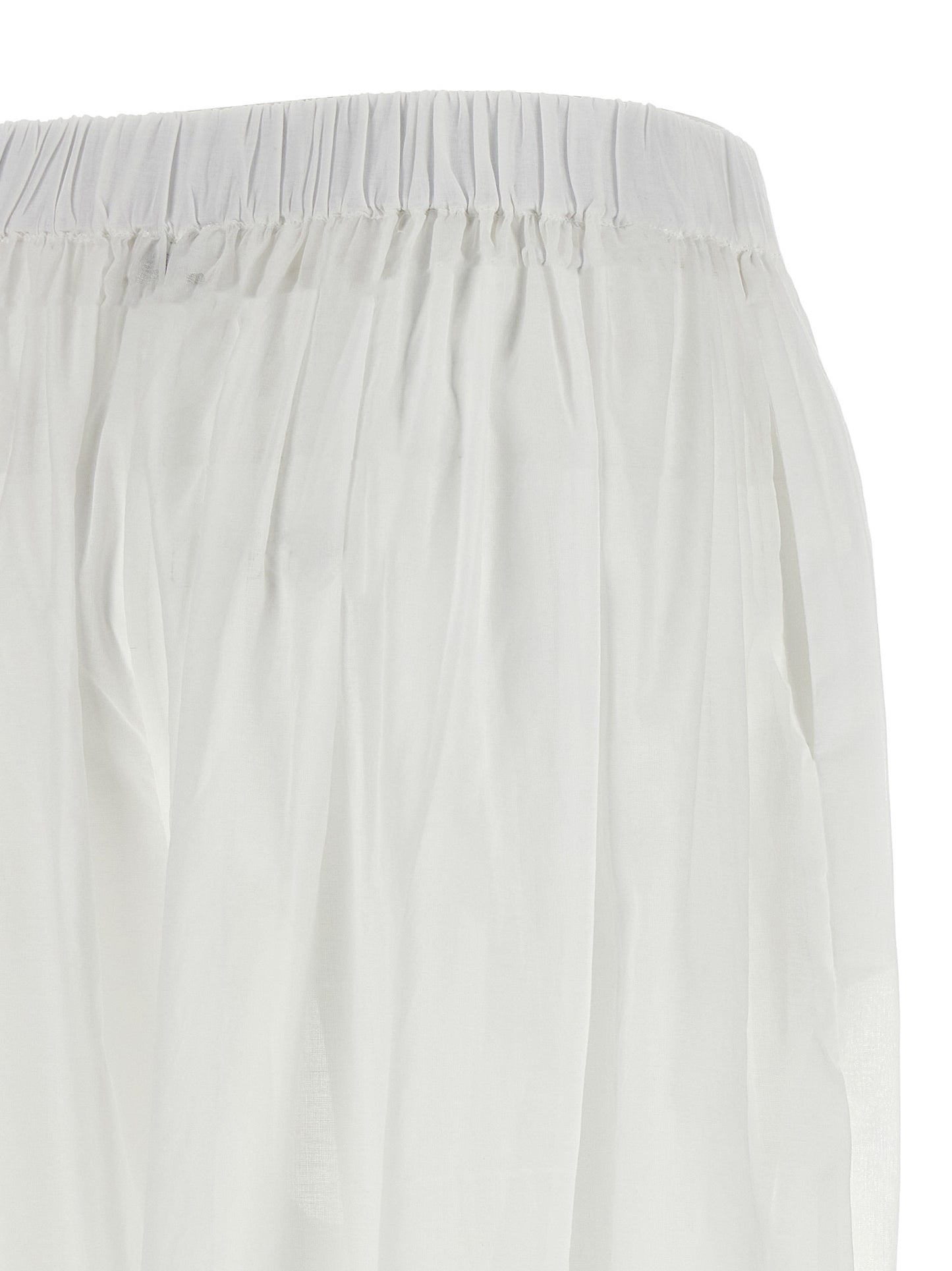 The Andamane White Cotton Casual Pants