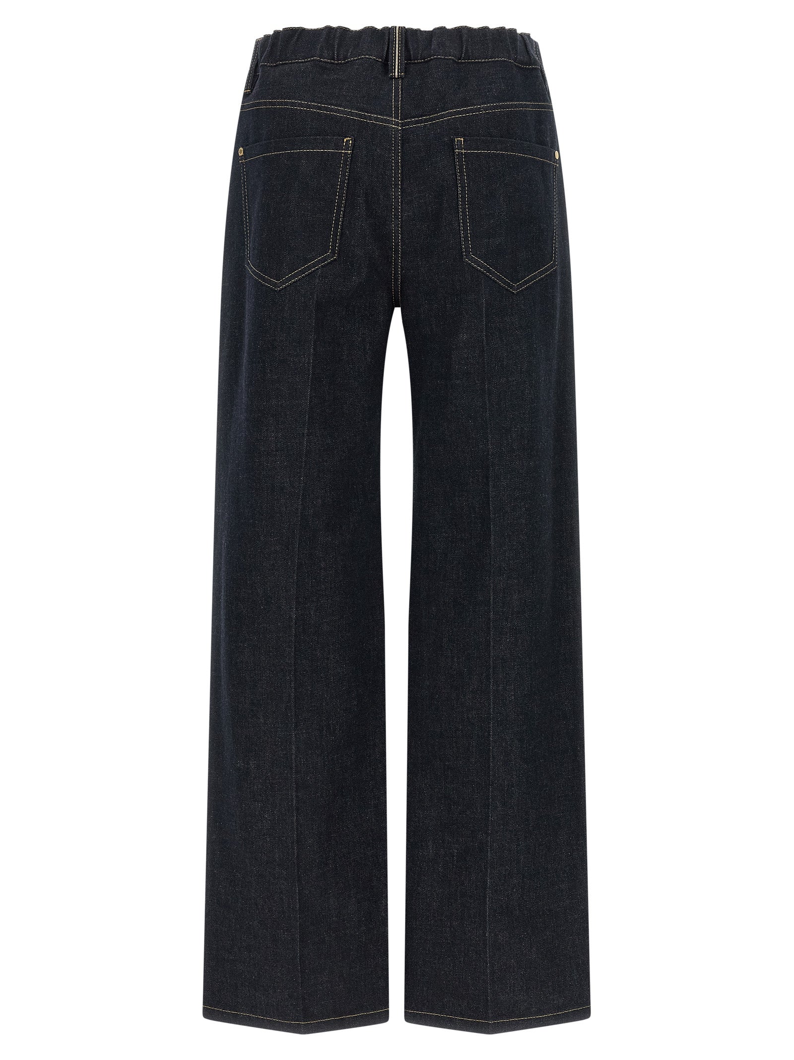 Jeans by Brunello Cucinelli for women in denim cotton blue & signature features a refined silhouette with a refined straight-leg & wide, defined by a and a refined long for a refined finish.