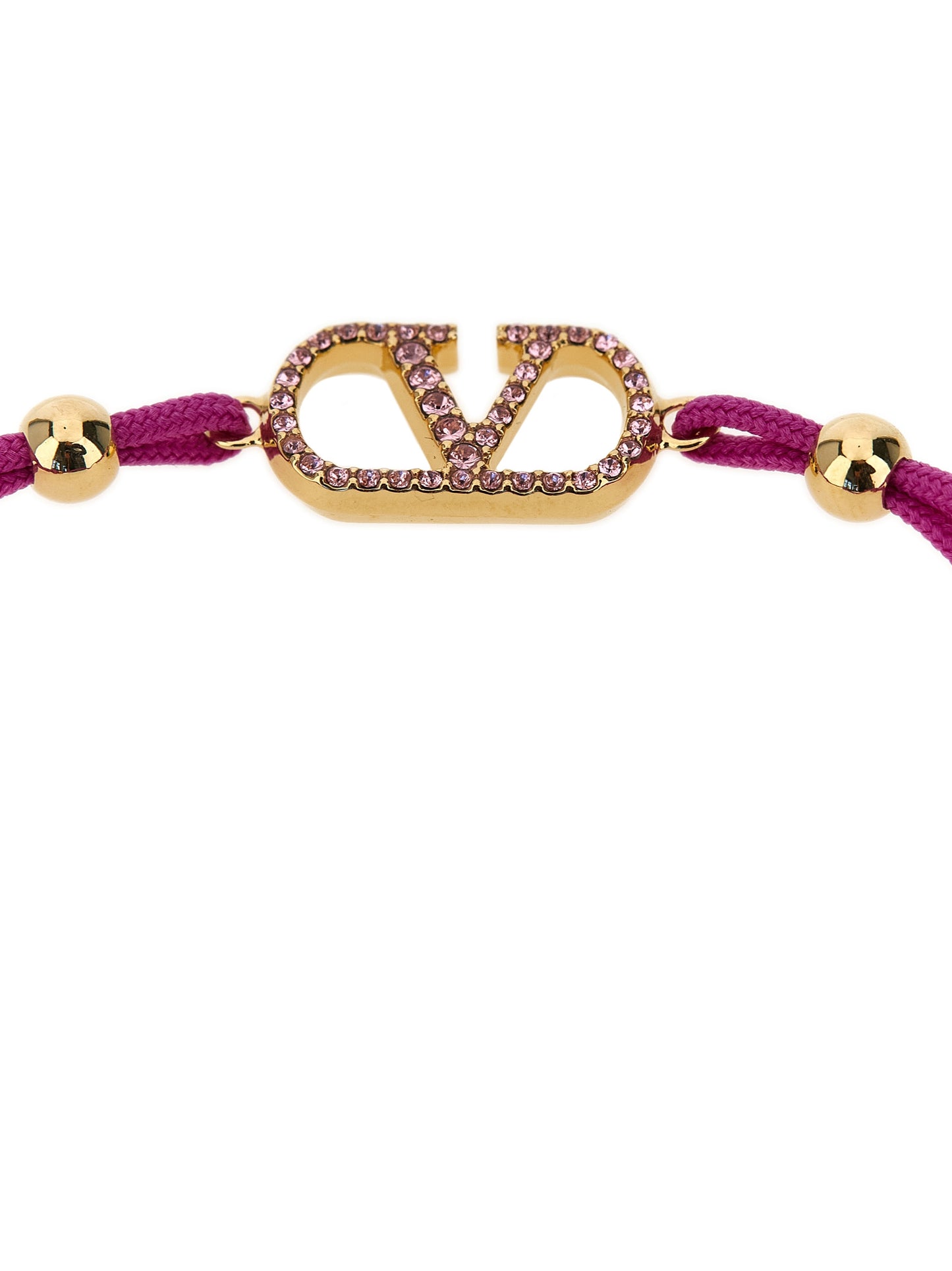 Bracelet by Valentino Garavani for women in cotton multicolor showcases a enchanting silhouette, artfully highlighting the cord bracelet design and signature Essence V Logo Women's Cord Polyester Leather Bracelet aesthetic in this enchanting piece.