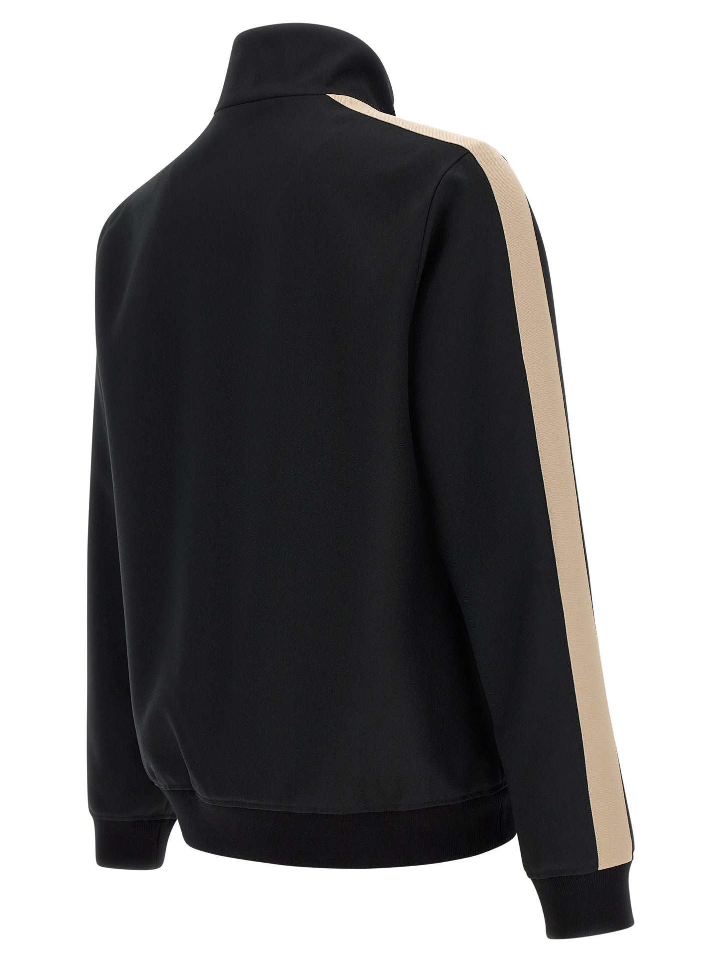 Sweatshirt by Valentino Garavani for men in polyester black & signature features an exquisite silhouette, showcasing and turtle neckline details for a exquisite look.