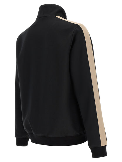 Sweatshirt by Valentino Garavani for men in polyester black & signature features an exquisite silhouette, showcasing and turtle neckline details for a exquisite look.