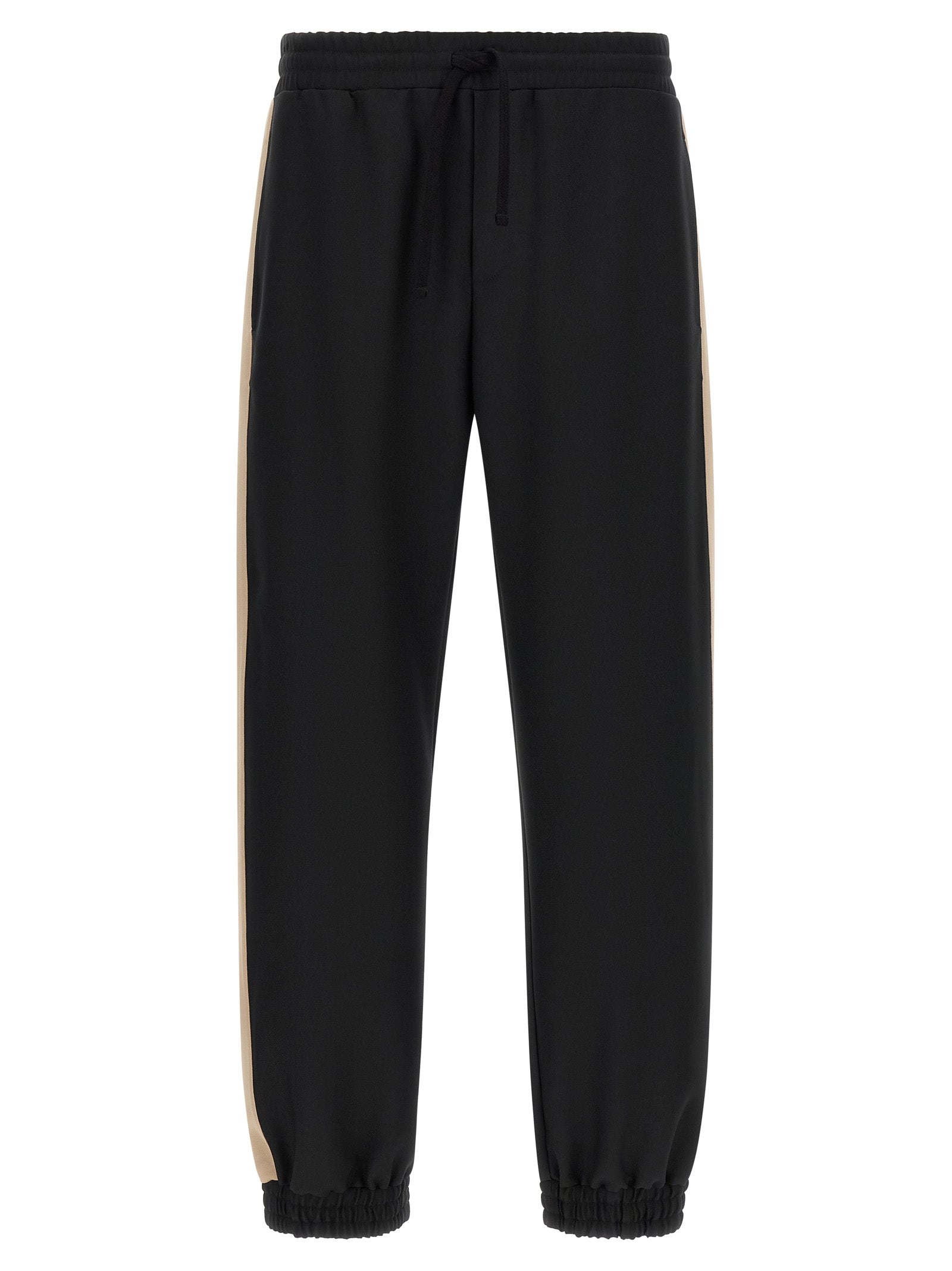 Joggers by Valentino Garavani for men in polyester black & gold features a refined silhouette with a refined athletic, defined by a and a refined long for a refined finish.
