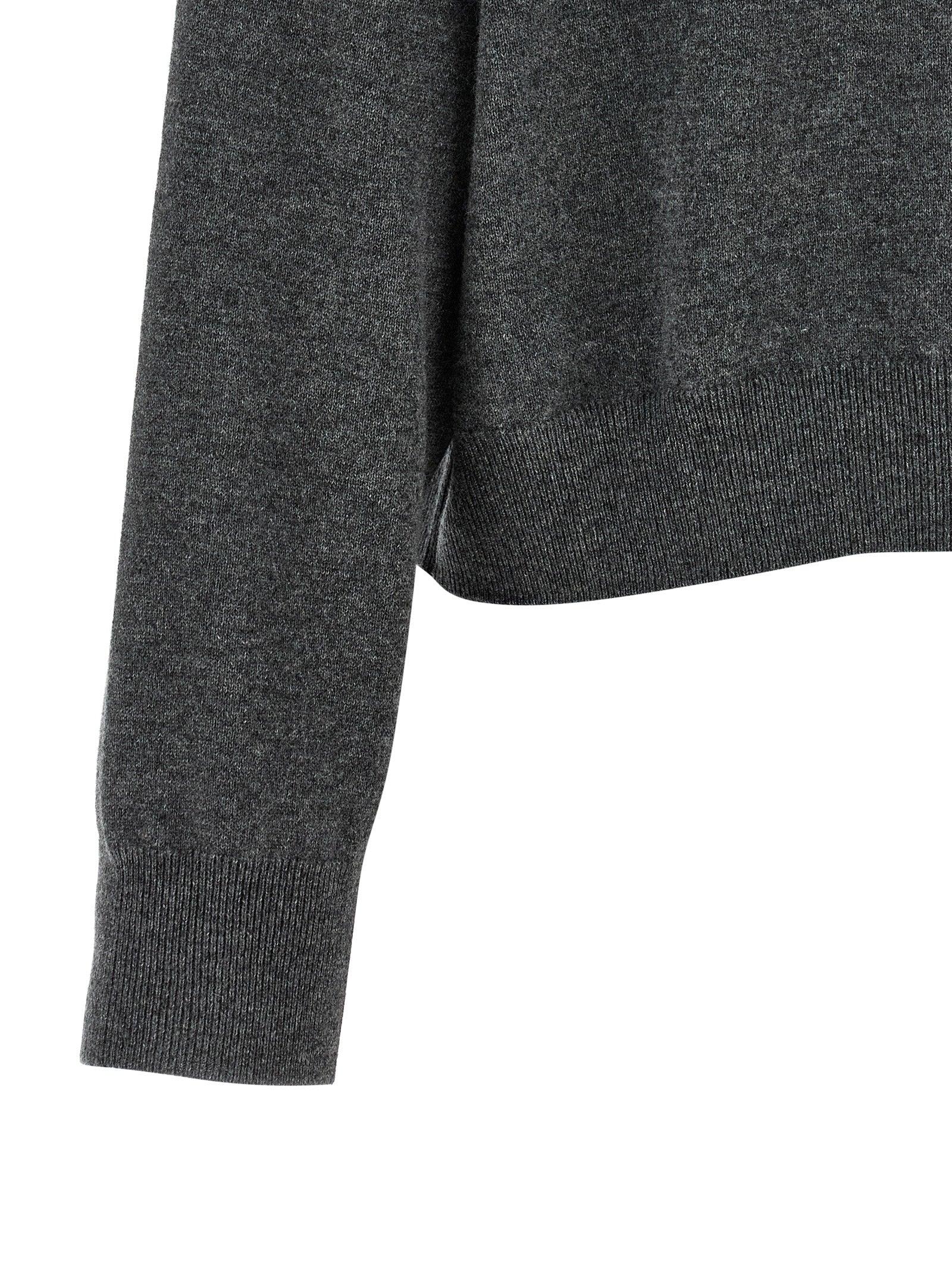 Cardigan by Brunello Cucinelli for women in cashmere & sequins gray & patterned features a nuanced silhouette with a refined and nuanced detailing for a sophisticated look.