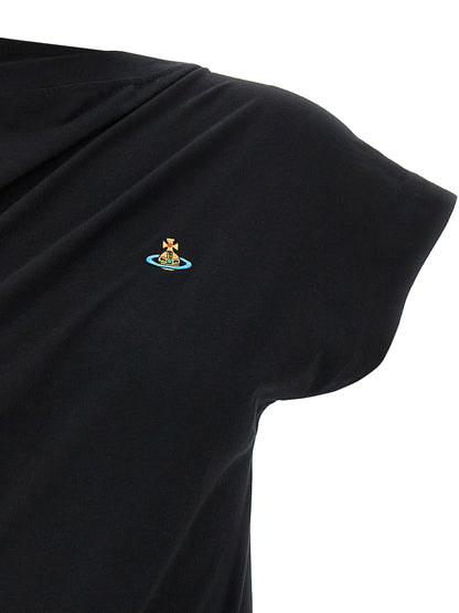 T-Shirt by Vivienne Westwood for women in cotton black features an on trend silhouette, perfectly showcasing a on trend and for an elevated aesthetic.