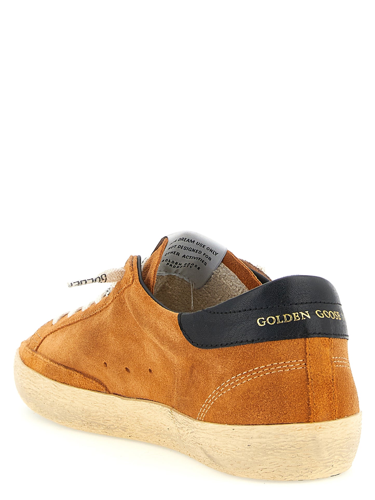 Sneakers by Golden Goose for men in cowhide suede leather orange & signature features an versatile design from the Star Men's Low Top Cowhide Suede Leather Sneakers collection, highlighting a versatile low-top style for a premium, high-fashion look.