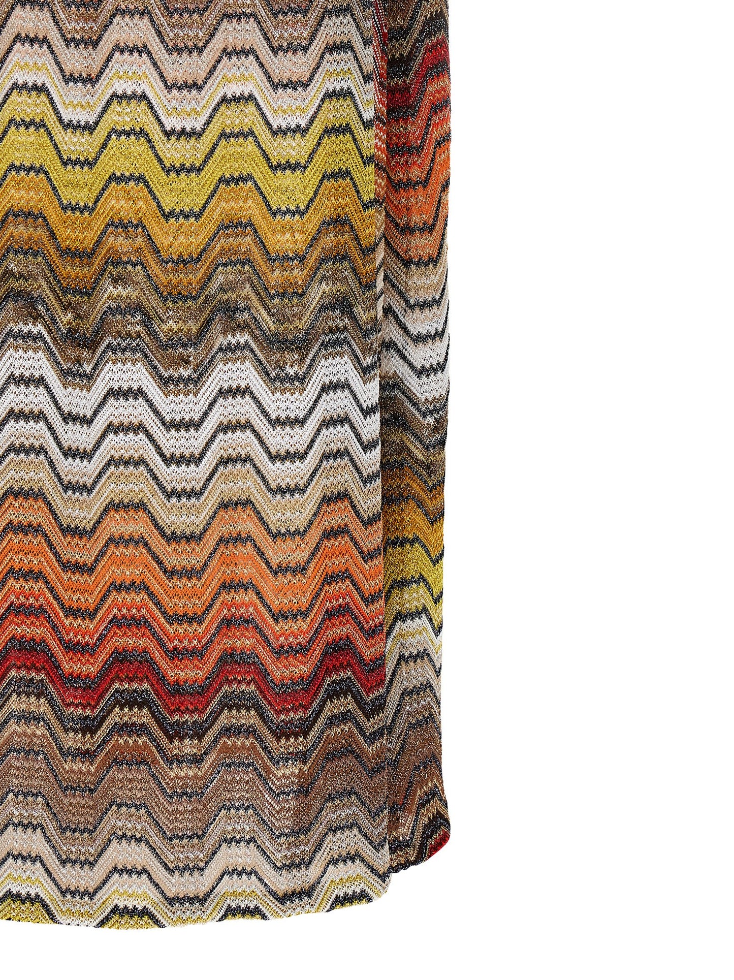Dress by Missoni for women in viscose multicolor & patterned features an sultry silhouette defined by a and , falling to an sultry long for a sultry look.