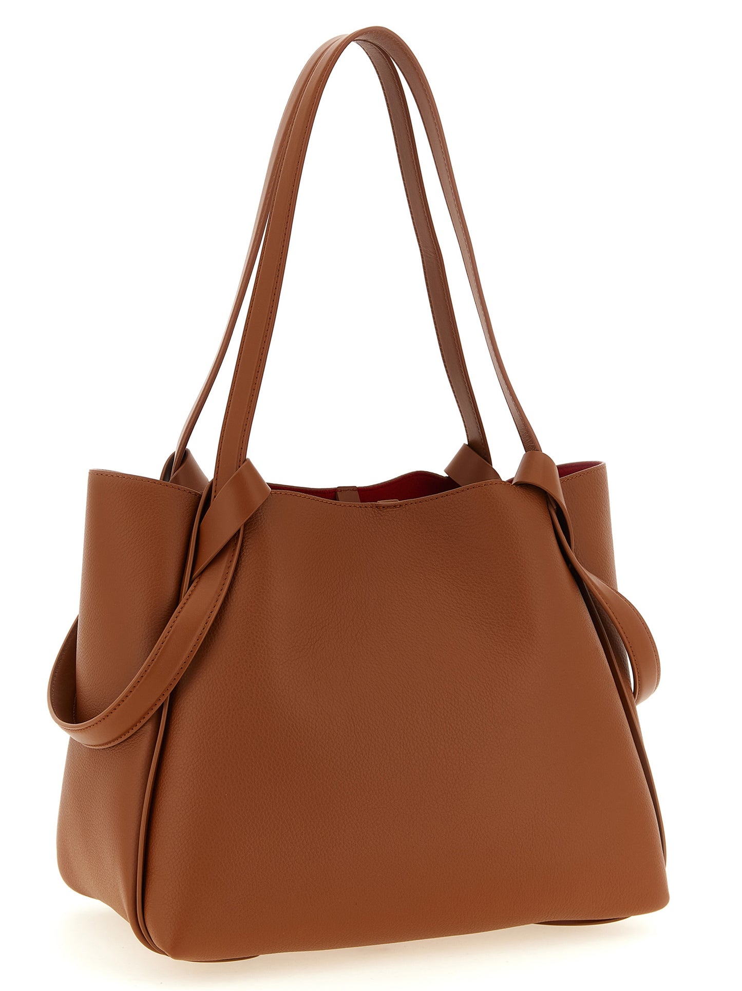 Small Shopper Tote Clutch Bag by Christian Louboutin for women in bos taurus calfskin leather brown showcases a urban-chic Bettina Bos Taurus Calfskin Leather Small Shopper Tote Clutch Bag design, featuring a secure snap & hook, ample , and versatile handle for a urban-chic finish.
