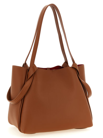 Small Shopper Tote Clutch Bag by Christian Louboutin for women in bos taurus calfskin leather brown showcases a urban-chic Bettina Bos Taurus Calfskin Leather Small Shopper Tote Clutch Bag design, featuring a secure snap & hook, ample , and versatile handle for a urban-chic finish.