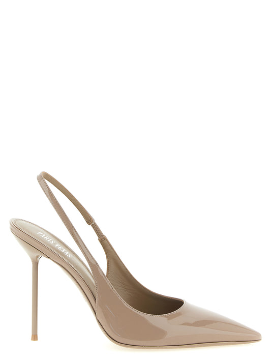 This High-Heel Stiletto Slingback Pumps Heels by Paris Texas for women in bos taurus patent calfskin leather beige presents a effortlessly chic silhouette from the Lidia Women's Bos Taurus Patent Calfskin Leather High-Heel Stiletto Slingback Pumps Heels collection, featuring a effortlessly chic stiletto high-heel and effortlessly chic .