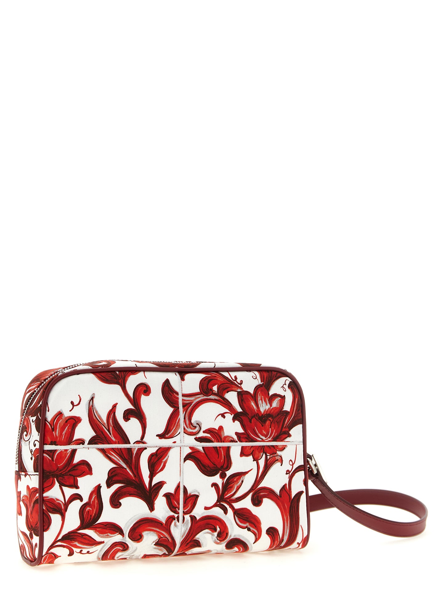 Handbag by Dolce & Gabbana for unisex in calfskin leather cotton & palladium multicolor, palladium, red & print presents a ornamental silhouette, showcasing a secure , ample , and versatile handle for a ornamental finish.