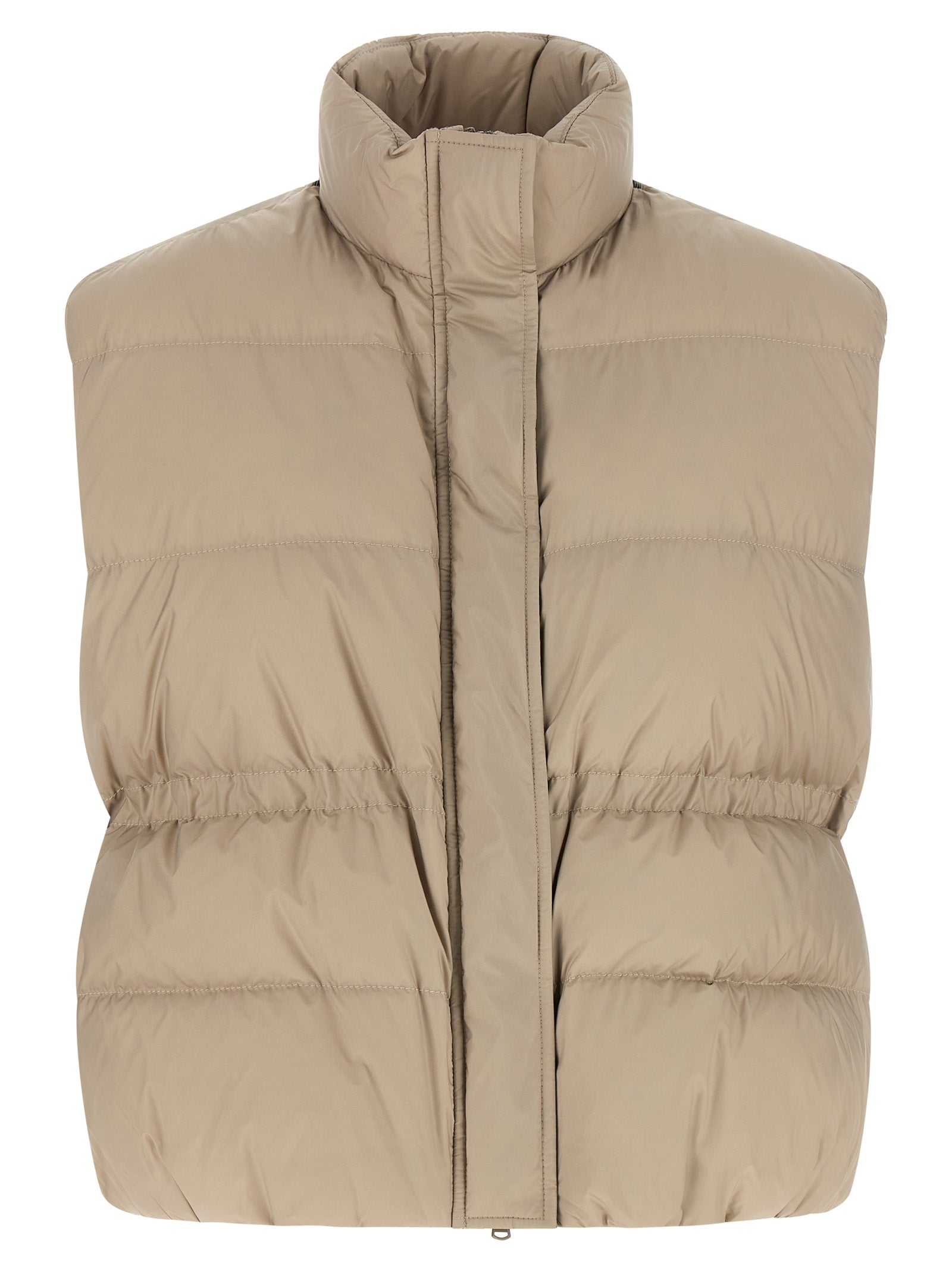 Vest by Brunello Cucinelli for women in polyester gray features a enviable silhouette, elegantly detailed with a enviable and functional lightweight & pockets for a enviable finish.