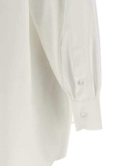 Shirt by Valentino Garavani for women in cotton white showcases a sharp silhouette, elegantly detailed with a sharp and sharp .