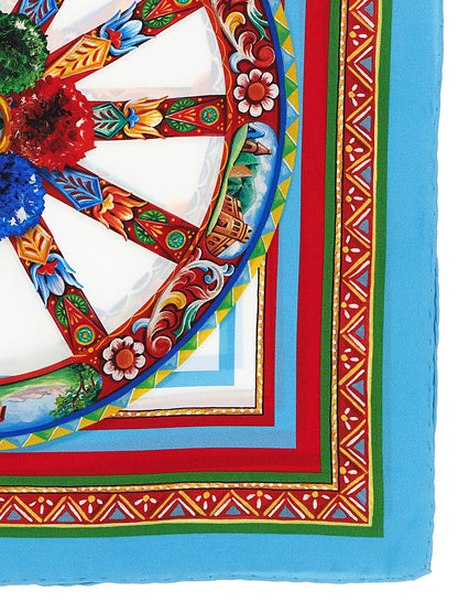 Scarf by Dolce & Gabbana for women in silk twill multicolor, patterned & print presents a effortlessly chic silhouette, artfully capturing the essence of the effortlessly chic Silk Twill Scarf design for a sophisticated look.