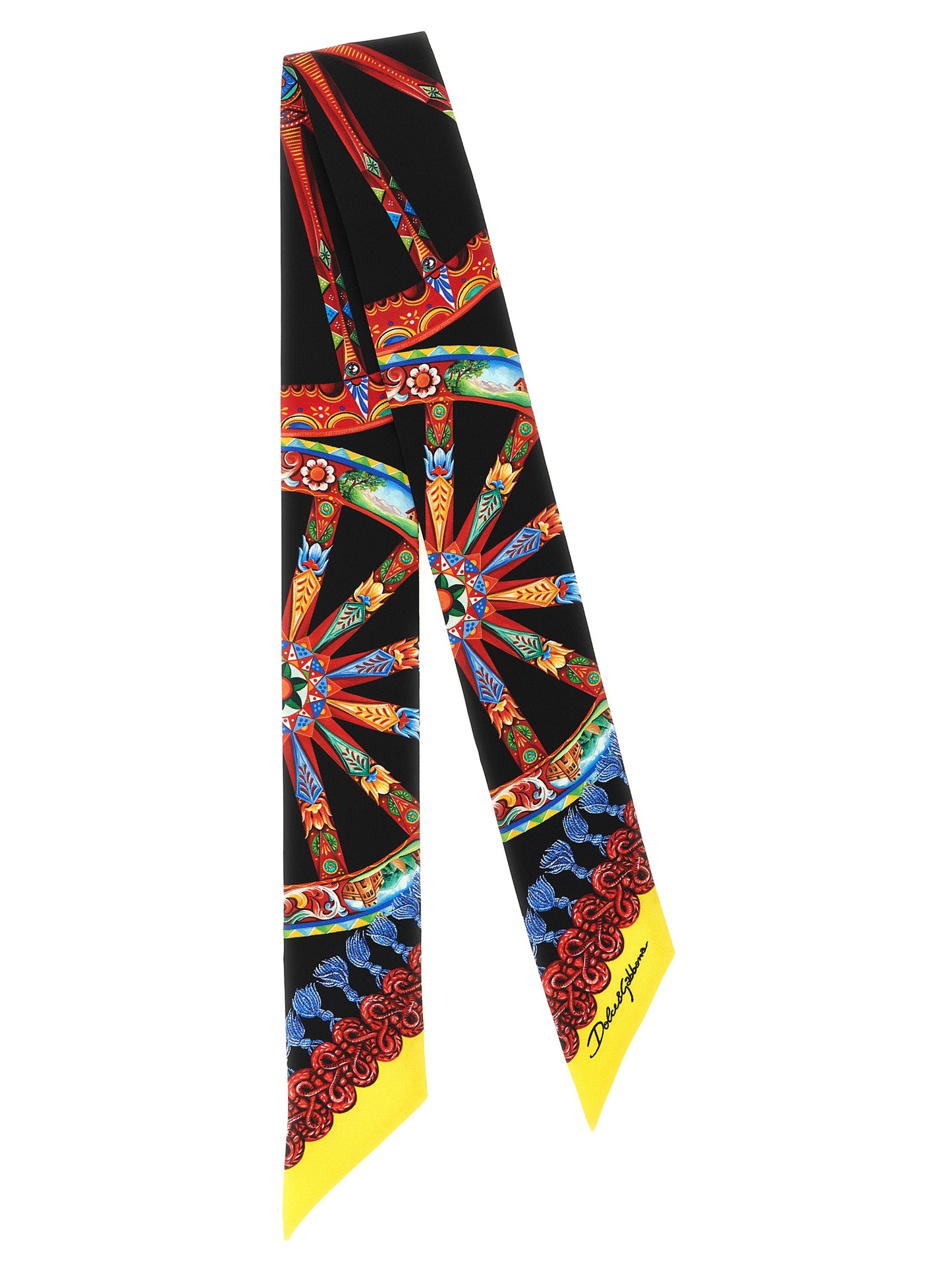 Dolce & Gabbana Essence Silk Twill Scarf - Multicolor Print