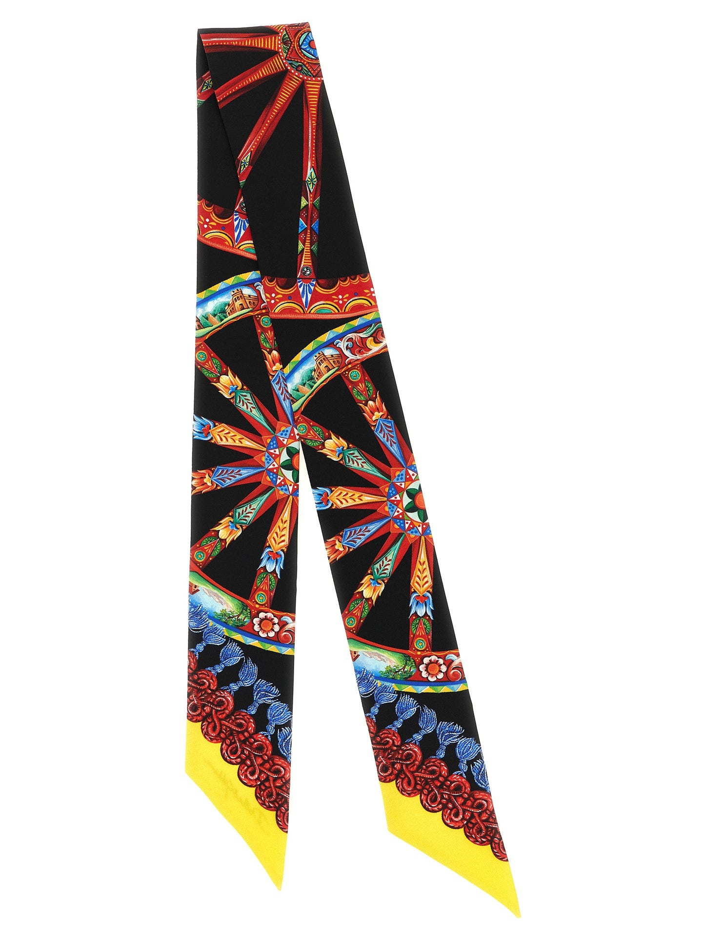 Dolce & Gabbana Essence Silk Twill Scarf - Multicolor Print