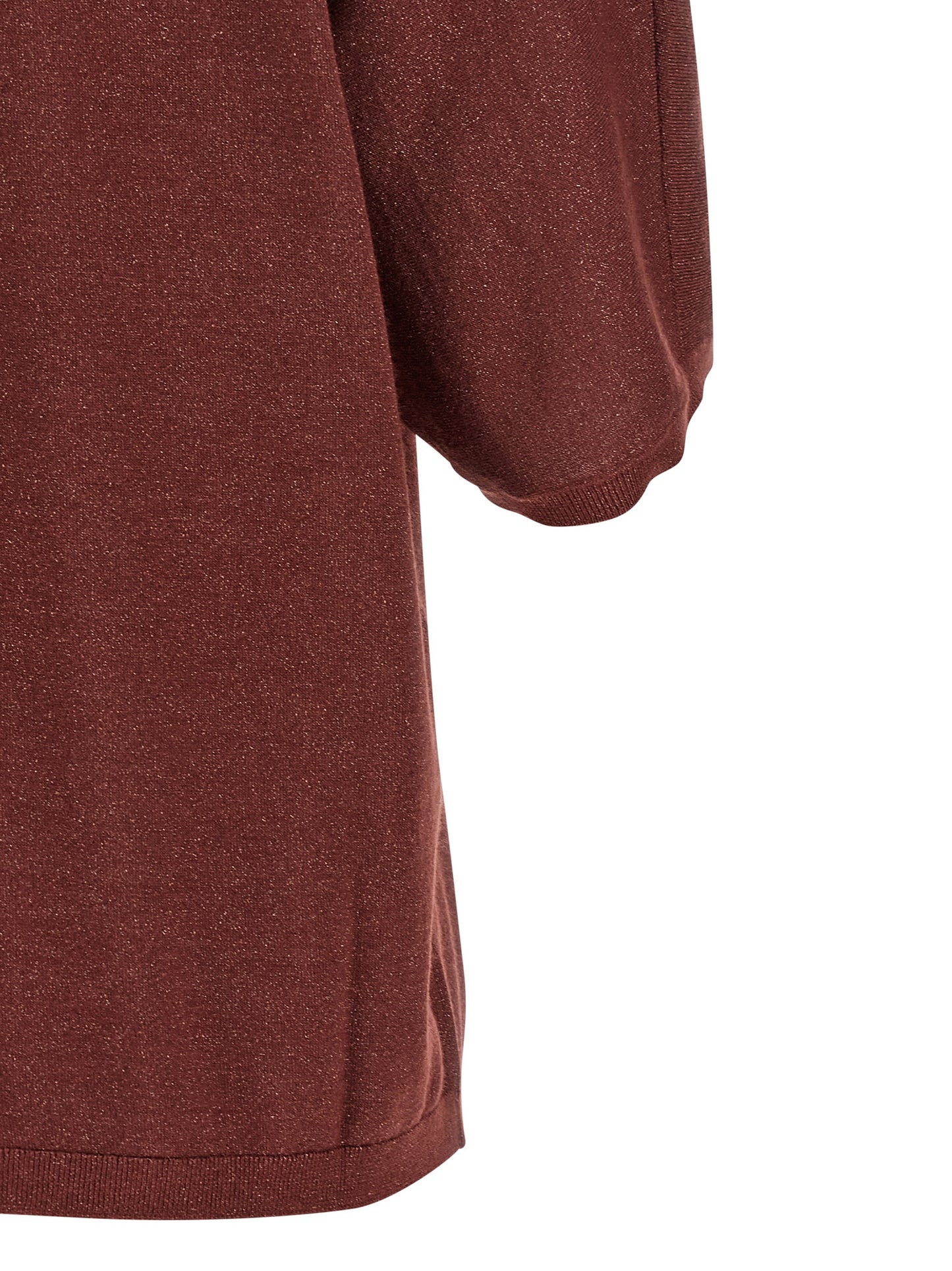 Cardigan by Brunello Cucinelli for women in silk cashmere & polyester bordeaux features a dramatic silhouette, showcasing a sophisticated and dramatic detail for a timeless, premium look.