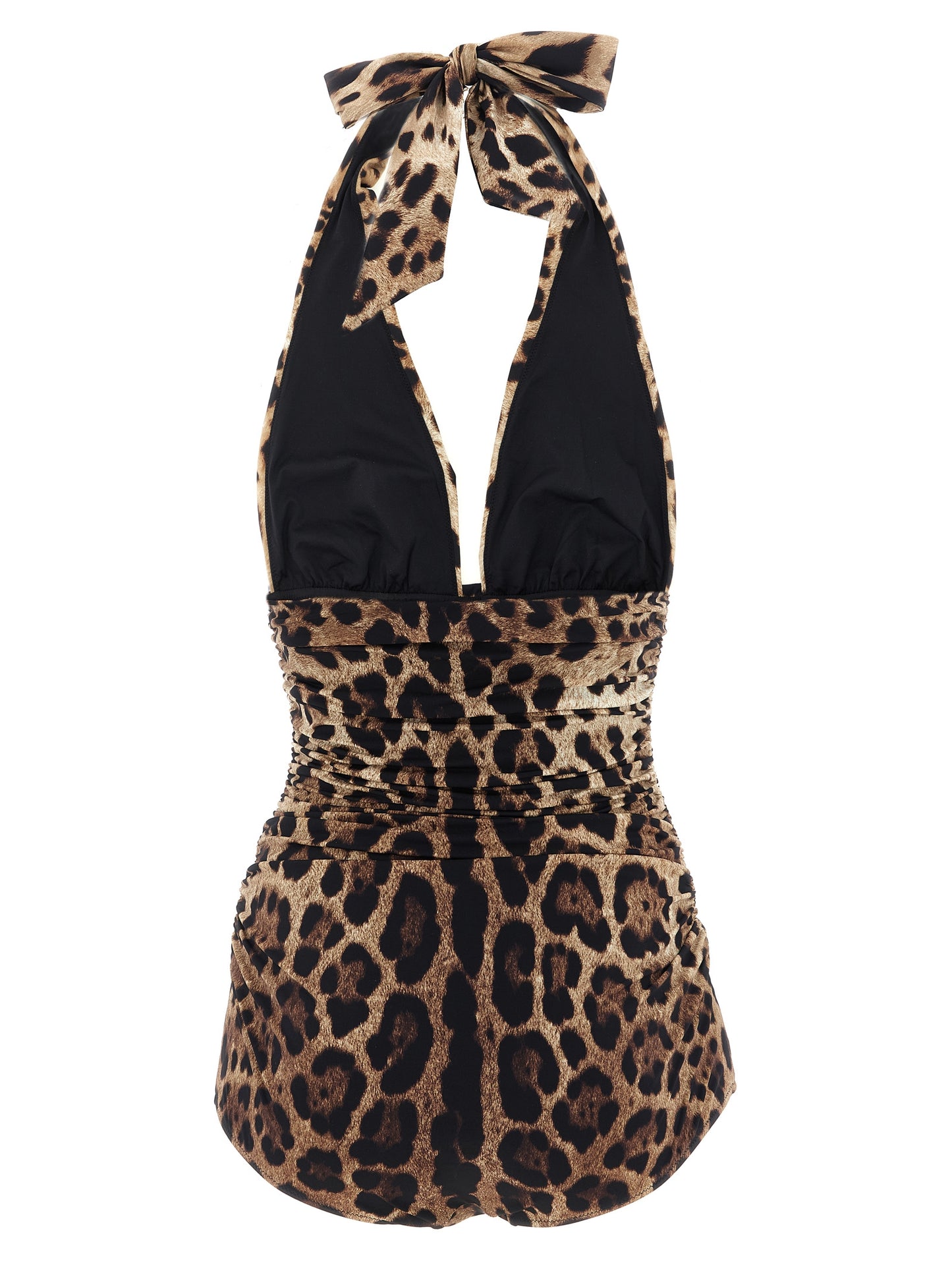 One-Piece Swimsuit by Dolce & Gabbana for women in stretch polyamide brown & print features a exquisite silhouette, showcasing the exquisite design of this Waves Women's Stretch Polyamide One-Piece Swimsuit with a exquisite fit and cut.