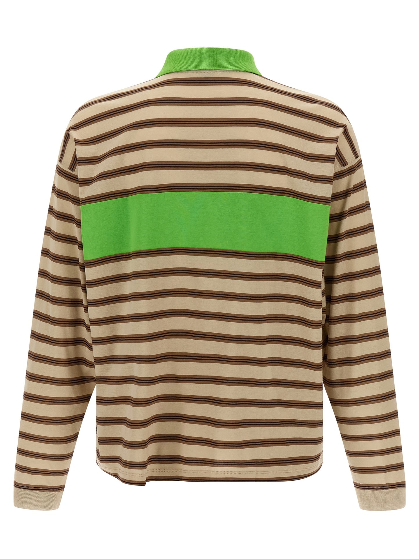 This Polo Shirt by Versace for men in cotton multicolor & striped presents a flawless silhouette, showcasing flawless detailing and a refined for a truly flawless aesthetic.
