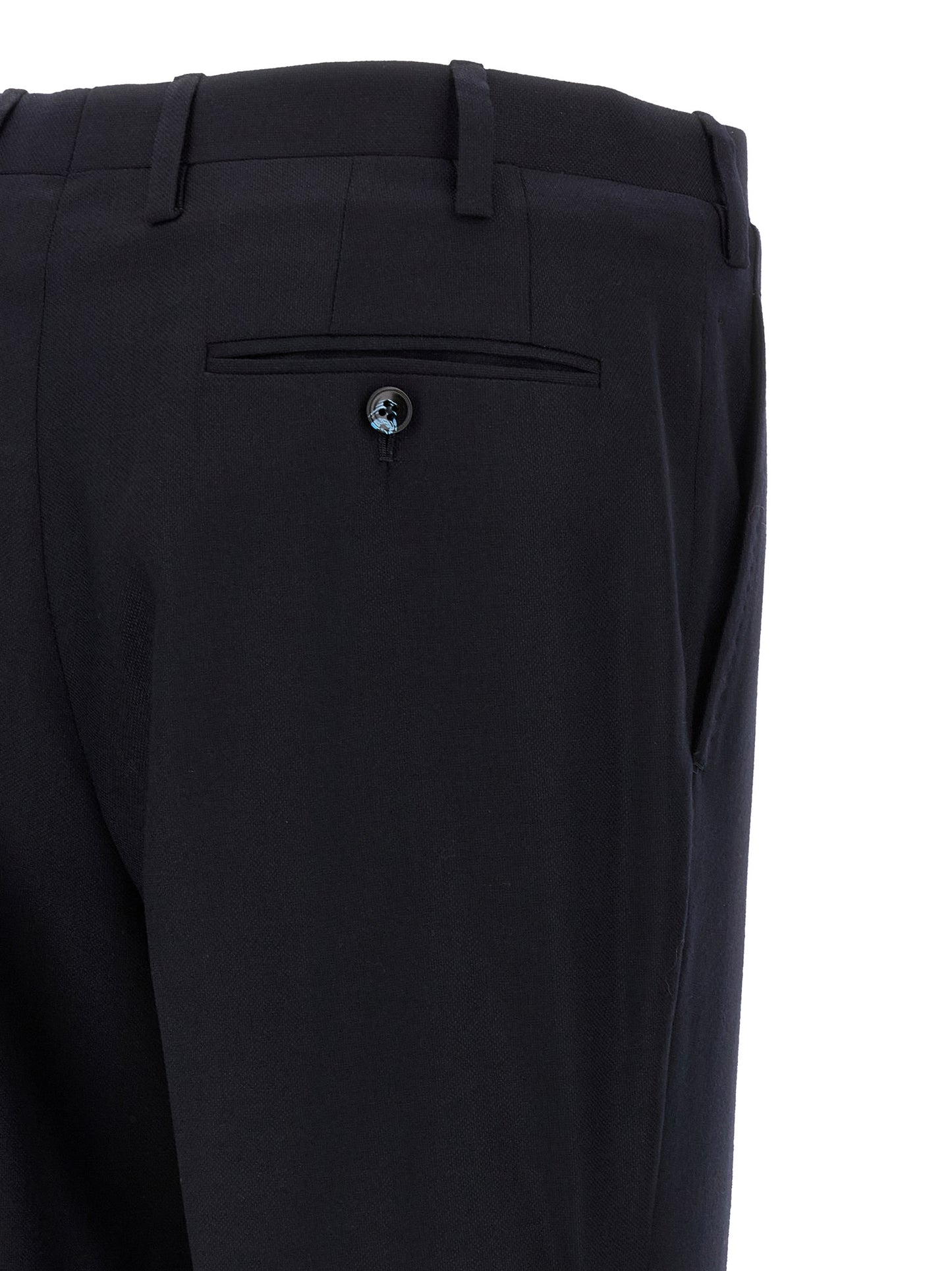 Pant Suit by Kiton for men in virgin cashmere wool & linen blue features a tailored silhouette, showcasing a sophisticated and tailored straight-leg for a refined, professional look.
