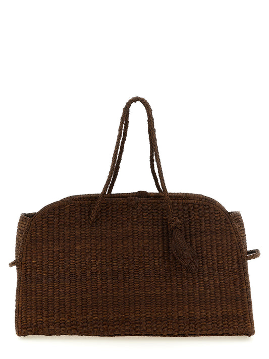 Mini Shopper Tote Basket Bag by Jacquemus for women in raffia polyester polyurethane python leather brown, camel & signature features a urban sophisticate Turismo Raffia Polyester Polyurethane Python Leather Mini Shopper Tote Basket Bag design with a secure zipper, magnetic & open-top, ample , and versatile handle for a urban sophisticate finish.