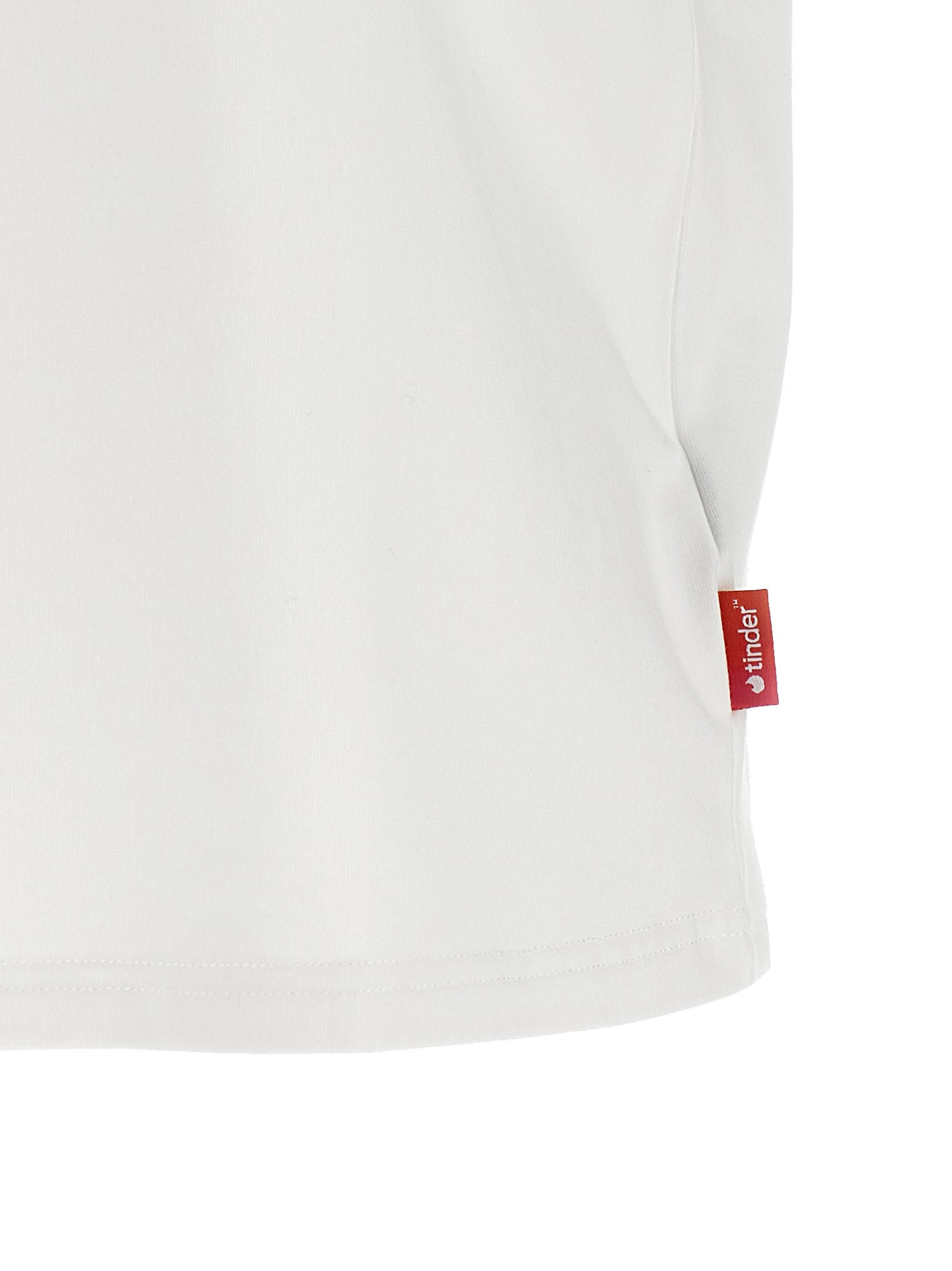 Activewear T-Shirt by Diesel for women in stretch polyester cotton transparent & white features an contemporary design with , a length, and a contemporary .