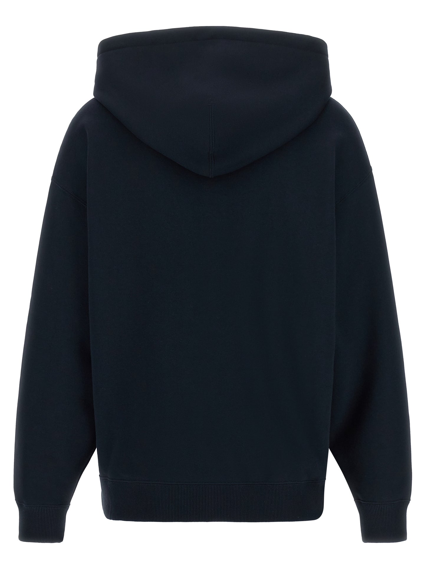 Sweatshirt Hoodie by Jil Sander for women in cotton blue features an dramatic silhouette, showcasing a sophisticated hooded neckline and dramatic for a refined, modern aesthetic.