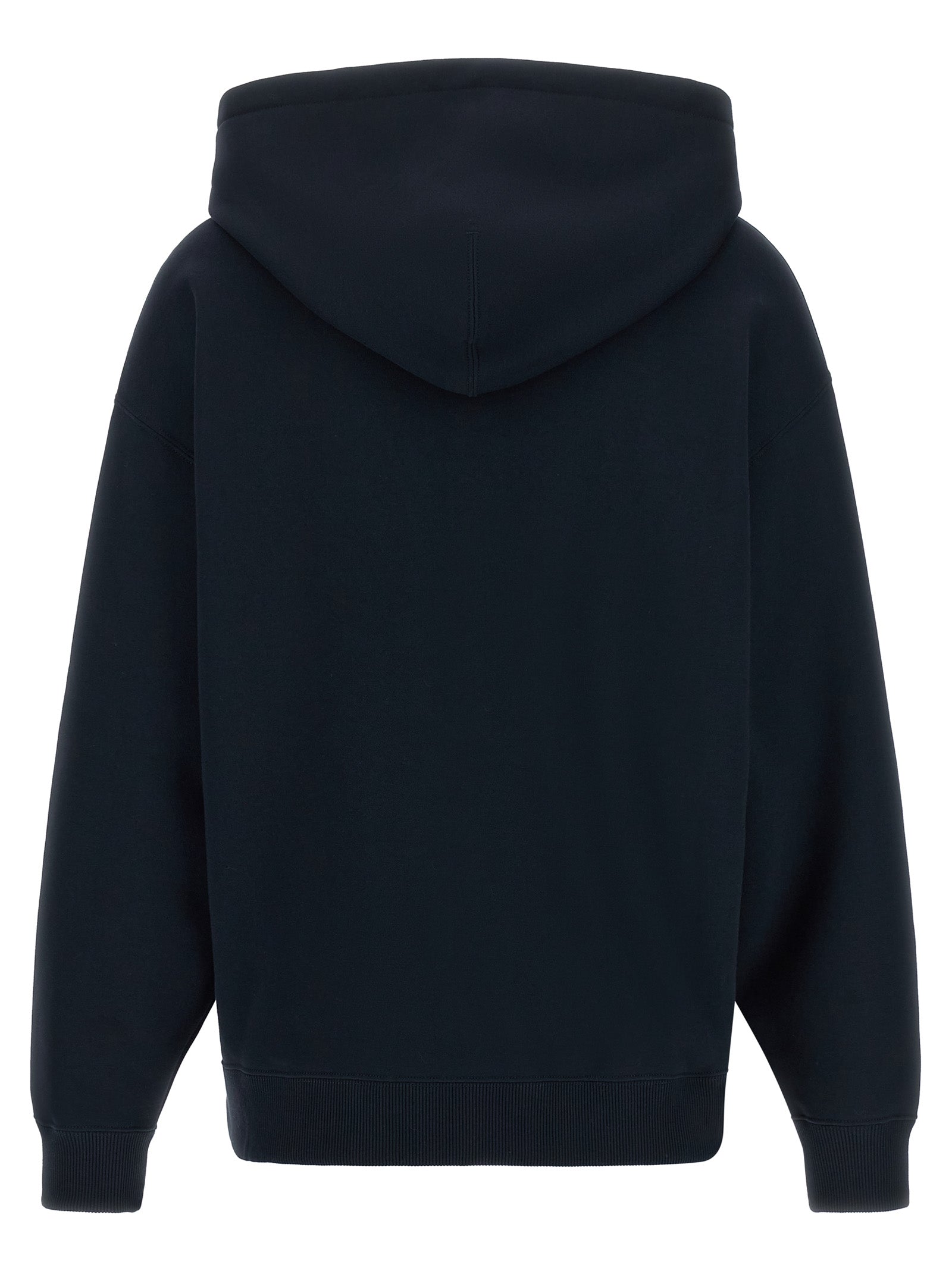Sweatshirt Hoodie by Jil Sander for women in cotton blue features an dramatic silhouette, showcasing a sophisticated hooded neckline and dramatic for a refined, modern aesthetic.