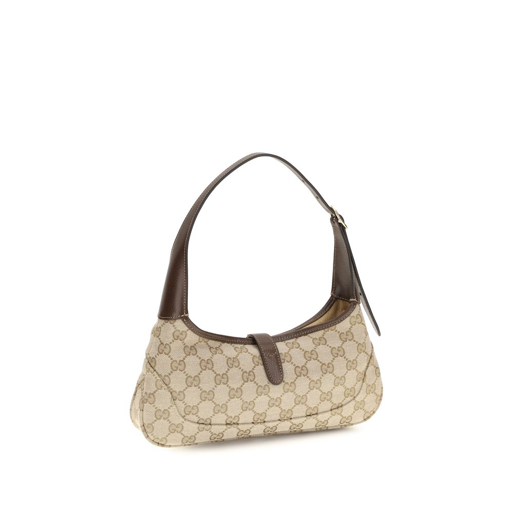 Medium Shoulder Bag by Gucci for women in bos taurus calf leather beige & gold features a effortless chic silhouette with a secure zipper, ample , and versatile shoulder-strap & handle for a effortless chic finish.
