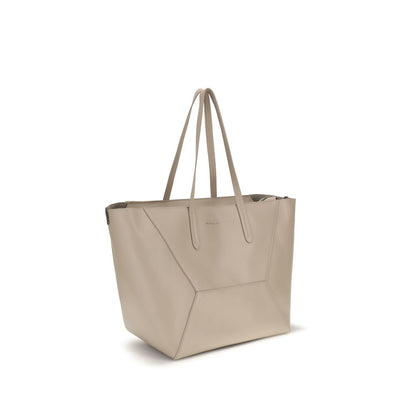 Shoulder Tote Bag by Brunello Cucinelli for women in bos taurus calf leather beige & print features a effortless chic silhouette with a secure zipper, ample , and versatile shoulder-strap & handle for a effortless chic finish.