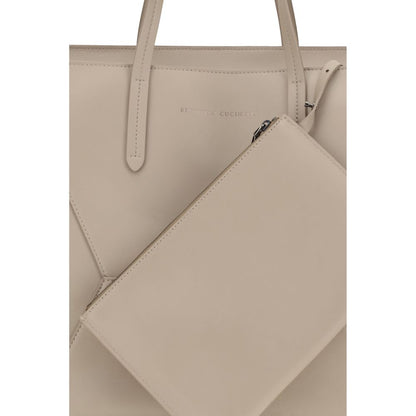 Shoulder Tote Bag by Brunello Cucinelli for women in bos taurus calf leather beige & print features a enviable silhouette, showcasing a secure zipper, ample , and enviable shoulder-strap & handle for a enviable finish.