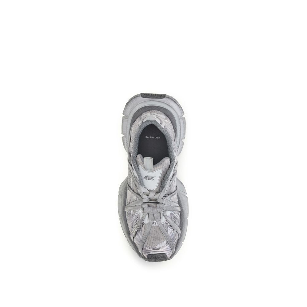 Athletic Sneakers by Balenciaga for men in polyester & polyurethane gray showcases an impeccable silhouette, defined by an impeccable chunky style design that perfectly captures the essence of the Men's Chunky Polyester & Polyurethane Athletic Sneakers.