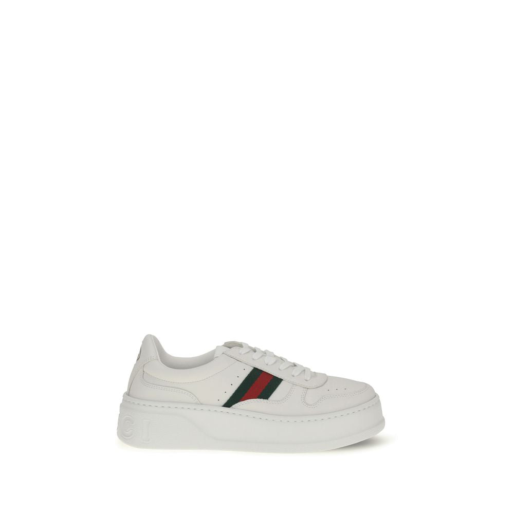 Sneakers by Gucci for women in bos taurus calf leather white features an timeless silhouette from the Women's Chunky Bos Taurus Calf Leather Sneakers collection, showcasing a signature chunky style with an timeless finish.