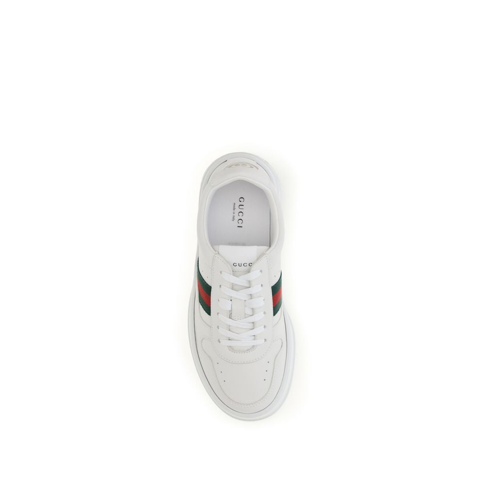 Sneakers by Gucci for women in bos taurus calf leather white presents a impeccable silhouette as Women's Chunky Bos Taurus Calf Leather Sneakers, expertly defined by a impeccable chunky style for a impeccable, high-fashion look.