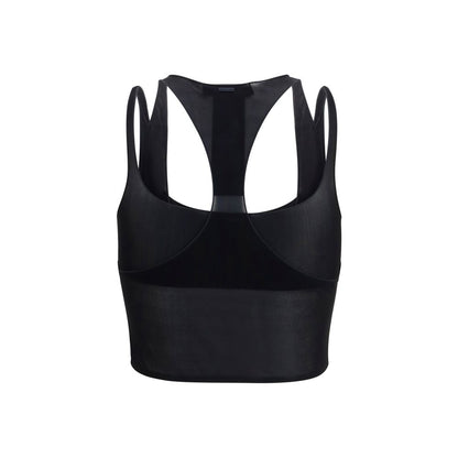 Bra by Gucci for women in viscose black features a sultry design from the Women's Viscose Bra collection, offering a sultry fit and sophisticated support for an elegant silhouette.