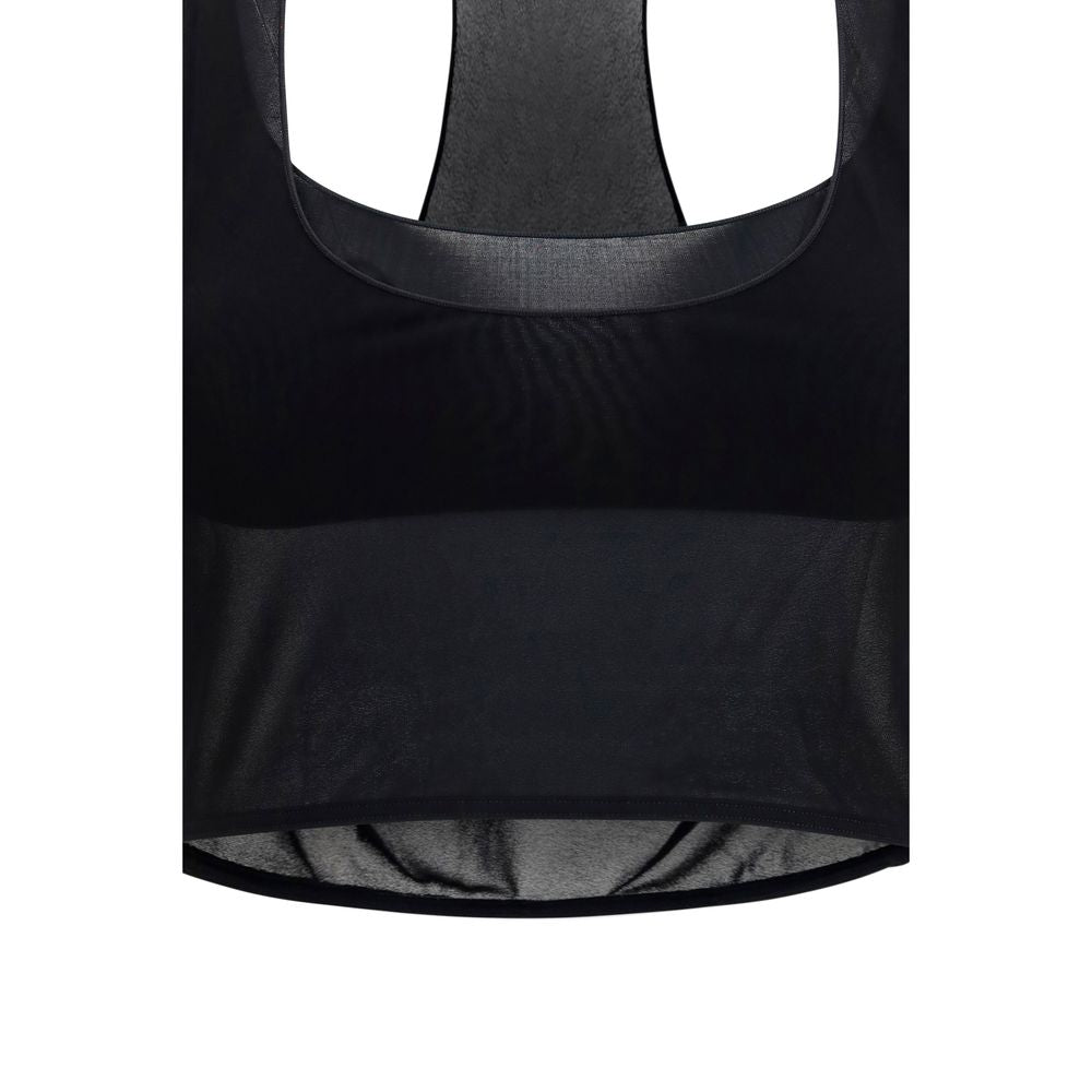 Bra by Gucci for women in viscose black features an chic silhouette, showcasing the chic design of the Women's Viscose Bra collection with a sophisticated and chic fit.