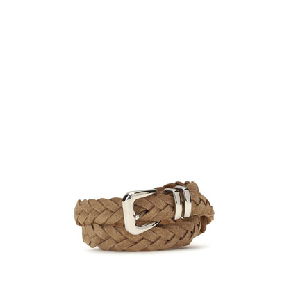 Belt by Brunello Cucinelli for men in bos taurus calf leather beige features a versatile silhouette, artfully showcasing the versatile design of the Bos Taurus Calf Leather Belt for a sophisticated, premium finish.