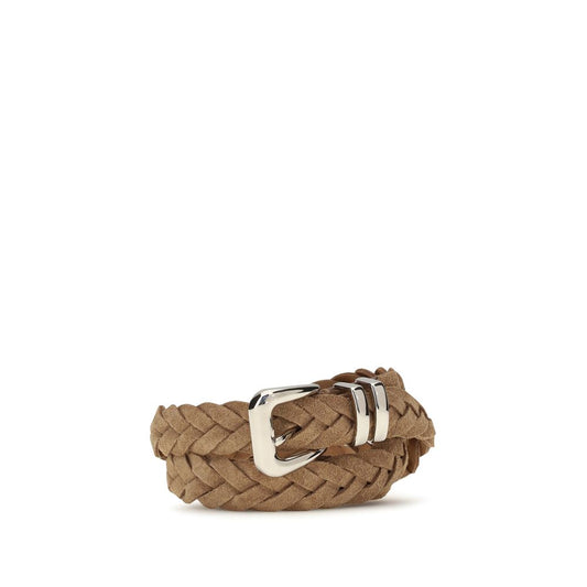 Belt by Brunello Cucinelli for men in bos taurus calf leather beige features a versatile silhouette, artfully showcasing the versatile design of the Bos Taurus Calf Leather Belt for a sophisticated, premium finish.
