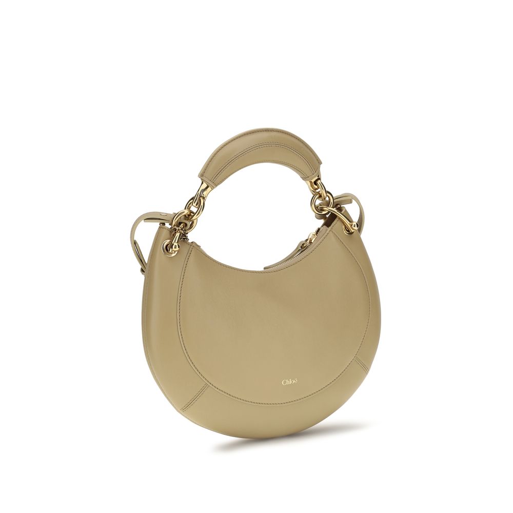 Shoulder Bag by Chloé for women in bio-acetate cotton & bos taurus calf leather beige showcases a enviable silhouette, artfully detailed with a secure buckle, organized cardholder, and versatile shoulder-strap & adjustable-strap for a enviable look.