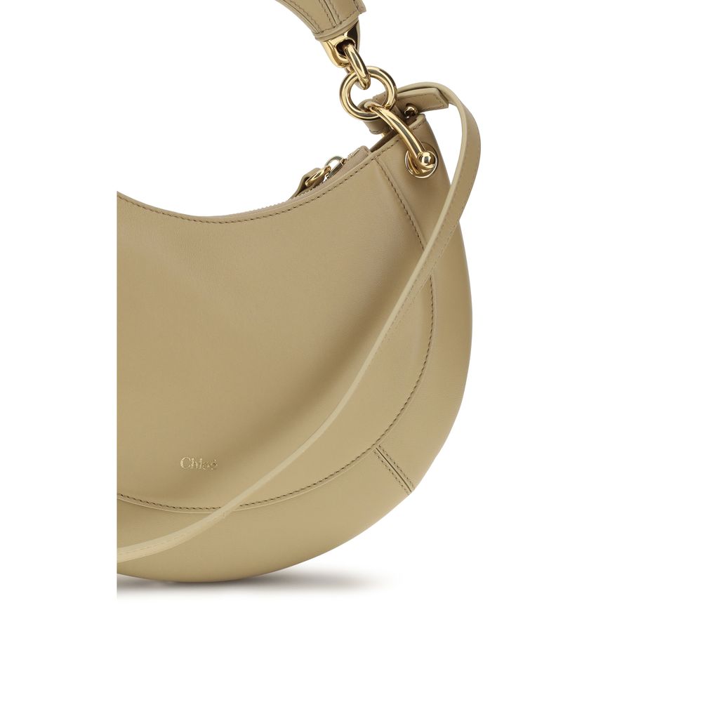 Shoulder Bag by Chloé for women in bio-acetate cotton & bos taurus calf leather beige features a effortless chic silhouette with a secure buckle, ample cardholder, and versatile shoulder-strap & adjustable-strap for a effortless chic finish.