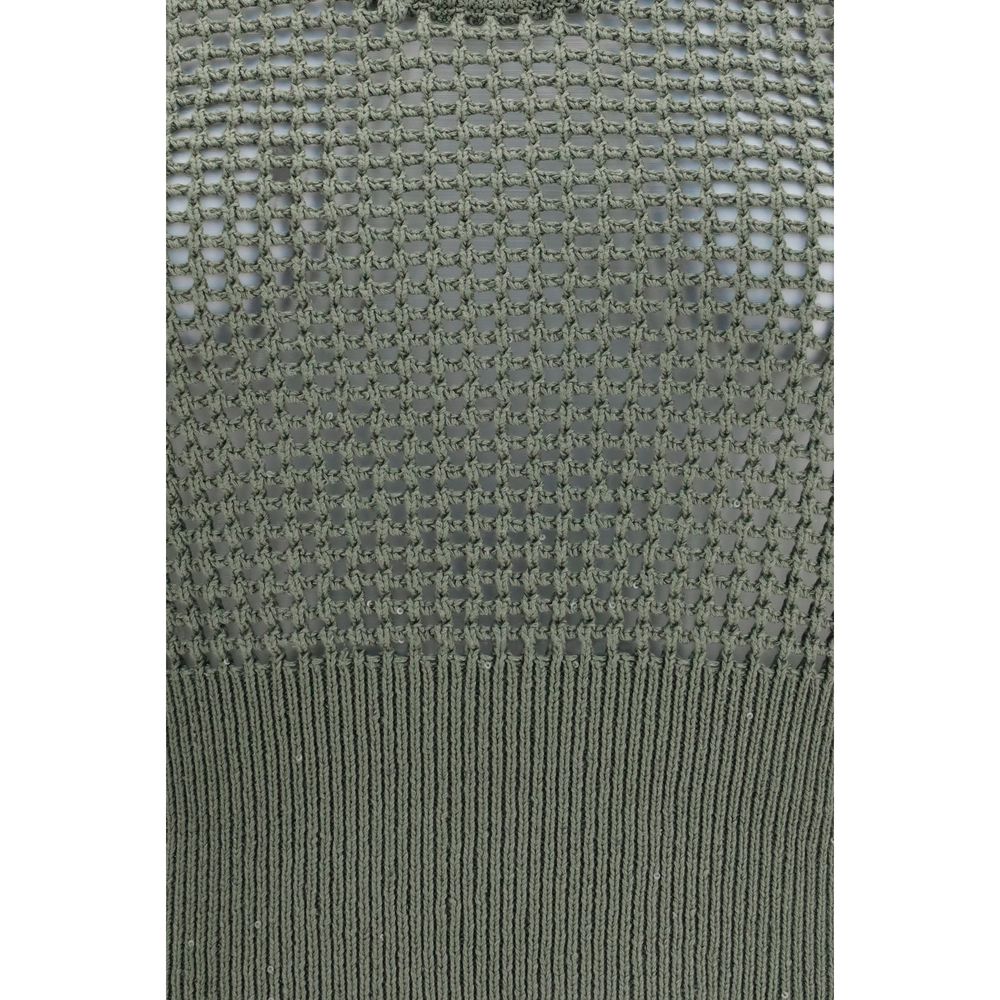 Tank Top by Brunello Cucinelli for women in polyester cotton & sequins bicolour & natural showcases a sumptuous silhouette, artfully detailed with a sumptuous and for a truly sumptuous finish.