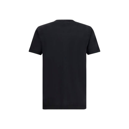 T-Shirt by Dolce & Gabbana for men in cotton black showcases a chic silhouette, artfully detailed with a chic crew neckline and for a chic finish.