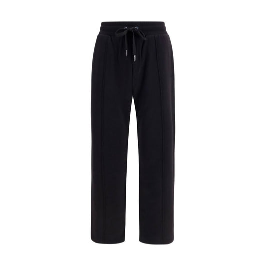Jogger Sweatpants by Dolce & Gabbana for men in cotton black features an sporty straight-leg & regular-fit with a and long, showcasing sporty .