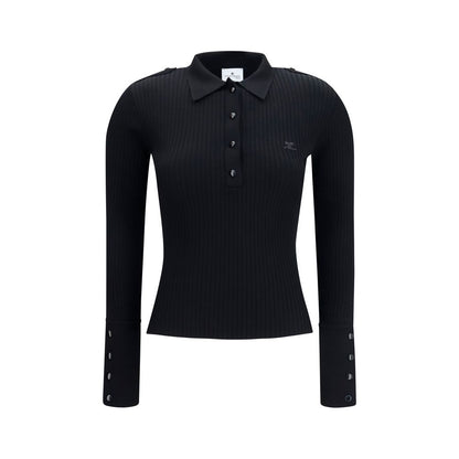 Dress Shirt by Courrèges for women in viscose polyester & acetate black showcases a sleek silhouette, elegantly detailed with a sleek and long-sleeve for a sleek finish.