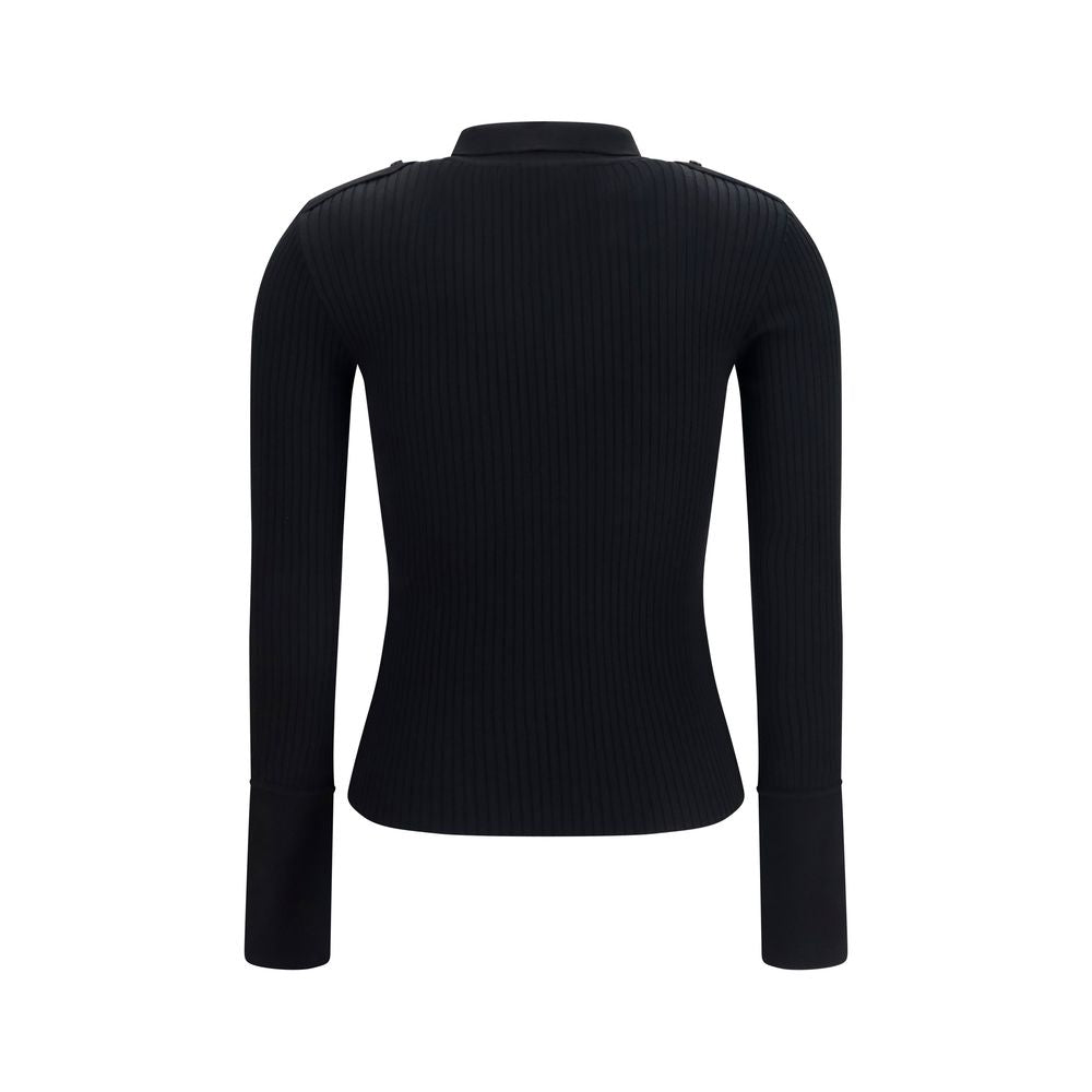 Dress Shirt by Courrèges for women in viscose polyester & acetate black presents a discerning silhouette, showcasing a sophisticated and for a truly discerning finish.