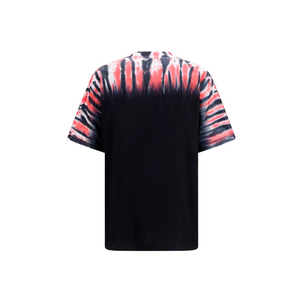 T-Shirt by Balenciaga for men in cotton multicolor, tie-dye & print showcases a dramatic silhouette, elegantly detailed with a dramatic crew neckline and for a truly dramatic finish.