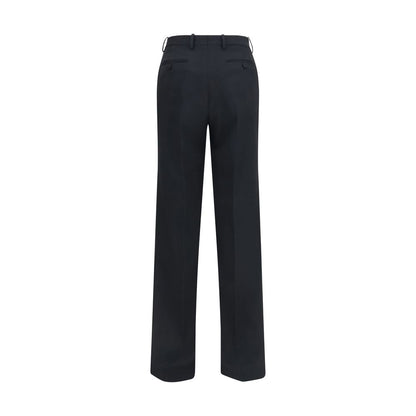 Casual Pants by Tom Ford for women in merino wool black features an refined tailoring silhouette, showcasing a premium relaxed-fit, wide & slim with a and long cut for a refined tailoring look.