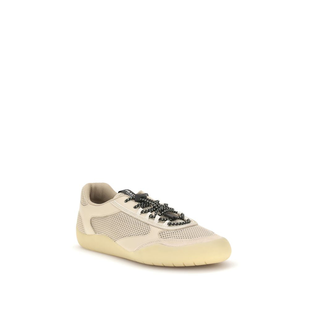 Athletic Sneakers Prada men bos taurus calf leather & polyester beige & patterned featuring a avant-garde Men's Athletic Bos Taurus Calf Leather & Polyester Sneakers design with a avant-garde athletic style for a refined finish.