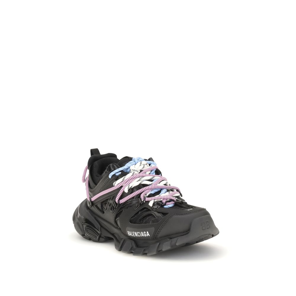 Athletic Sneakers by Balenciaga for women in polyester polyurethane & rubber black showcases an impeccable silhouette, defined by an impeccable athletic style design that perfectly captures the essence of the Track Women's Athletic Polyester Polyurethane & Rubber Sneakers.